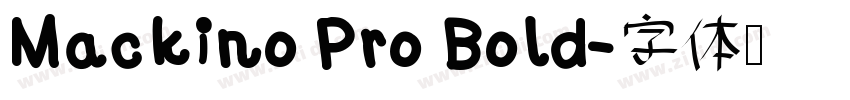 Mackino Pro Bold字体转换
